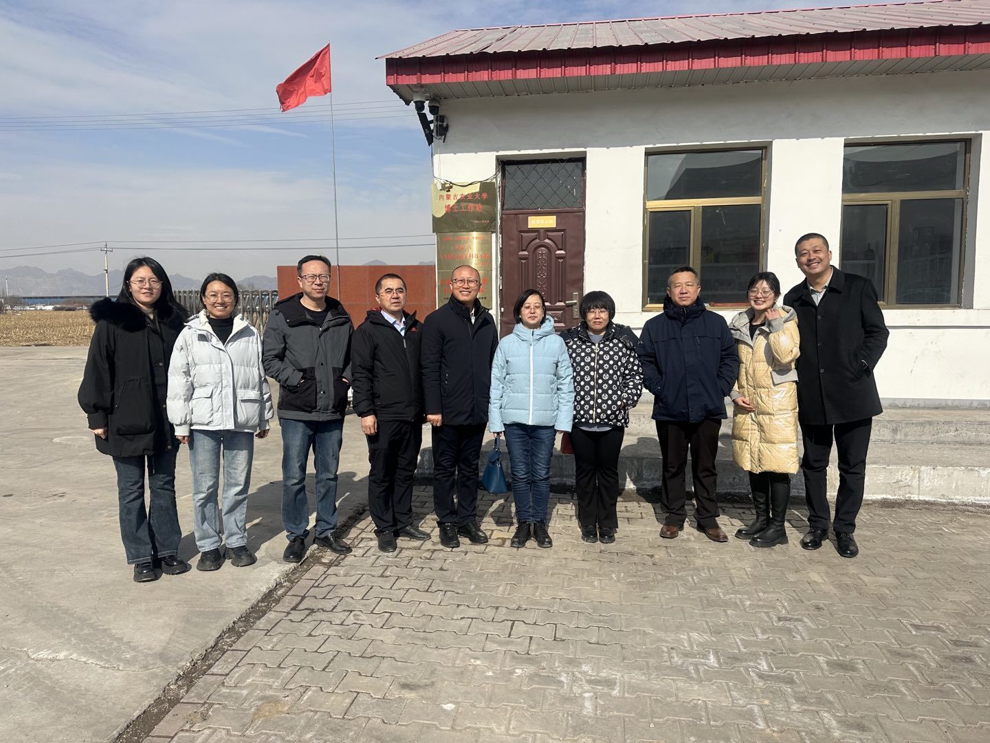 农大老师来小院交流学习